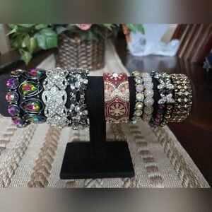 Elegant Multi-Color Stretch Bracelet Set